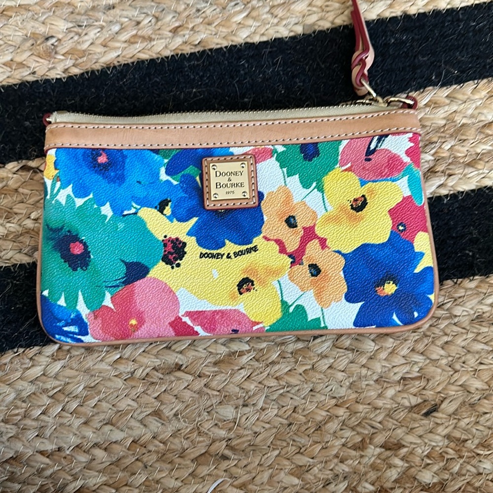 Dooney and Bourke floral wallet/clutch